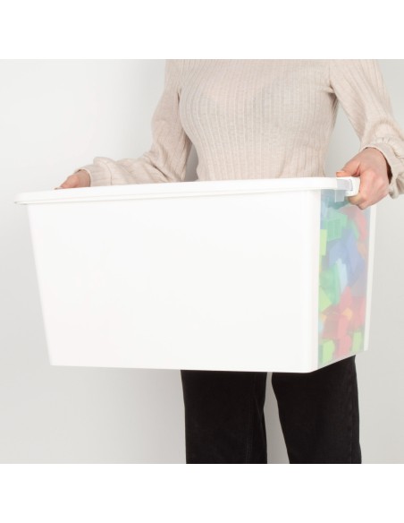 Caixa de arrumação Curver Bi-Box 40L branca | Distria