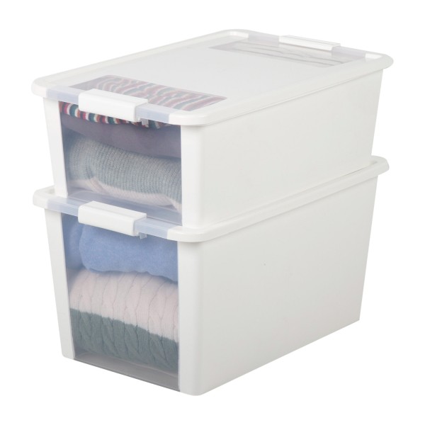 Caixa de arrumação Curver Bi-Box 40L branca | Distria