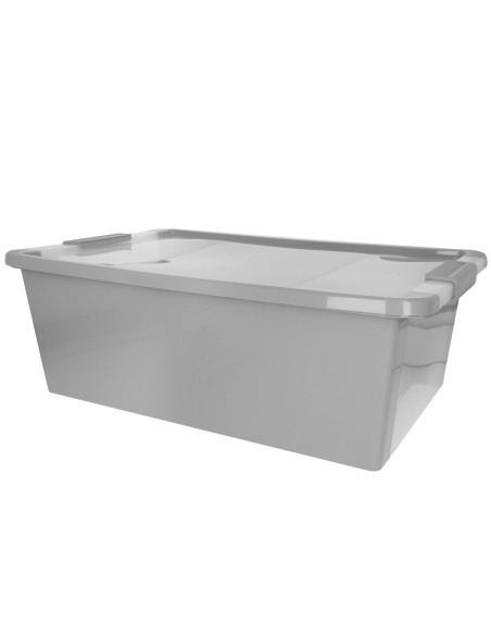 Caixa de arrumação Curver Bi-Box 26L cinzenta | Distria