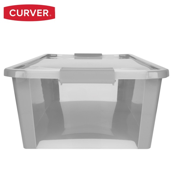 Caixa de arrumação Curver Bi-Box 26L cinzenta | Distria