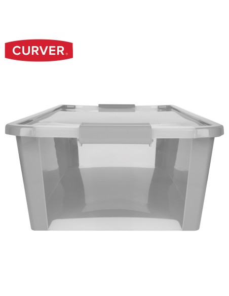 Caixa de arrumação Curver Bi-Box 26L cinzenta | Distria