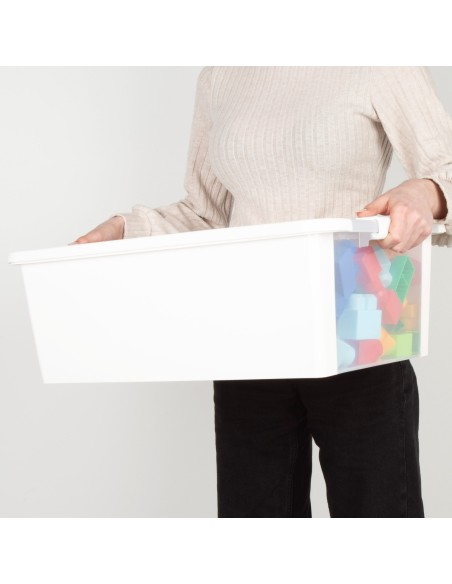 Caixa de arrumação Curver Bi-Box 26L branca | Distria
