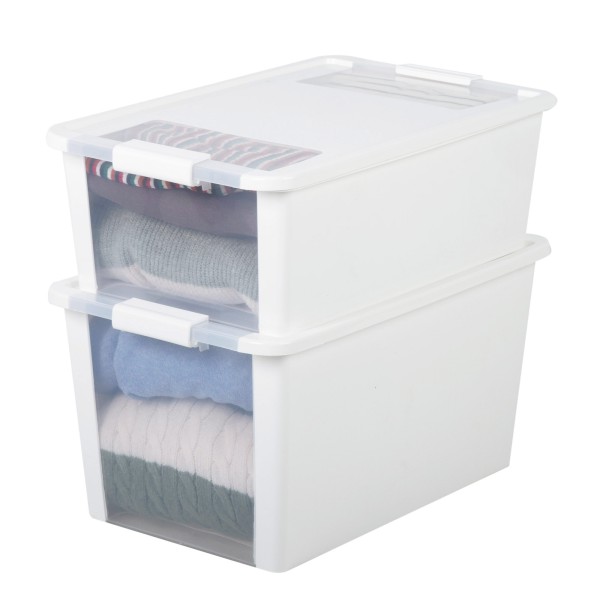 Caixa de arrumação Curver Bi-Box 26L branca | Distria