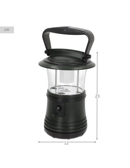 Candeeiro de campismo 2 em 1 com gancho e 2 modos de iluminação | Distria