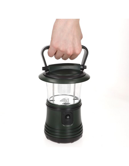 Candeeiro de campismo 2 em 1 com gancho e 2 modos de iluminação | Distria
