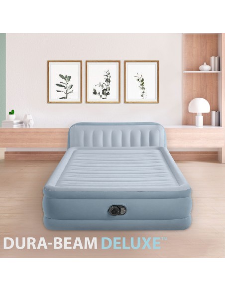 Cama inflável casal com cabeceira | Distrito
