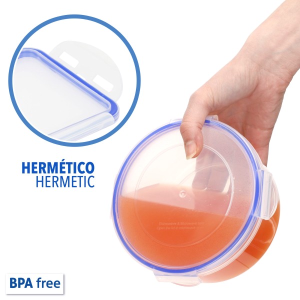 Max Home Pack 7 recipientes de plástico herméticos | Distria