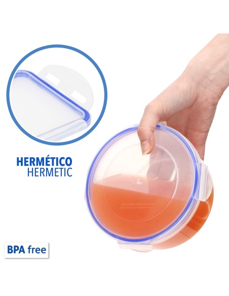 Max Home Pack 7 recipientes de plástico herméticos | Distria