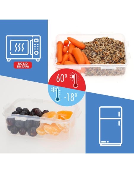 Max Home Pack 7 recipientes de plástico herméticos | Distria