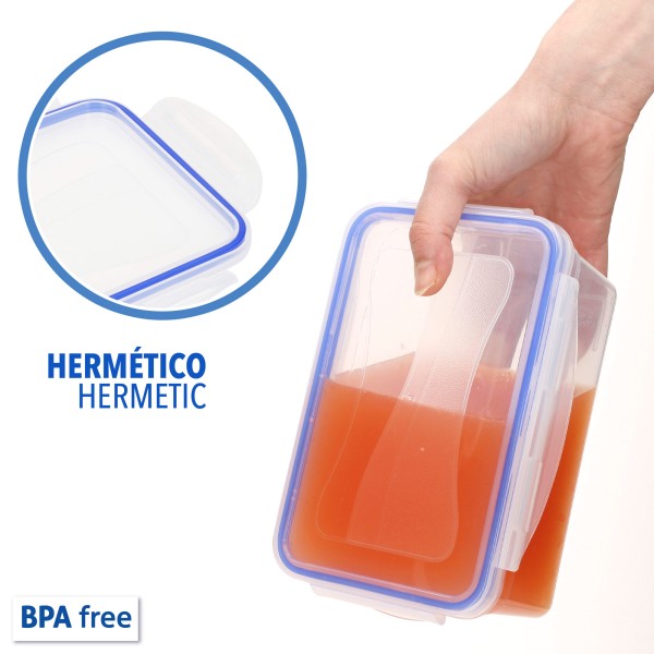 Max Home Pack 8 recipientes de plástico herméticos | Distria
