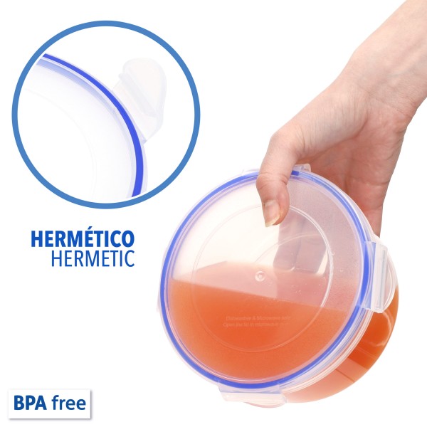 Max Home Pack 7 recipientes herméticos redondos | Distria