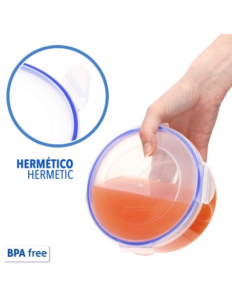 Max Home Pack 7 recipientes herméticos redondos | Distria