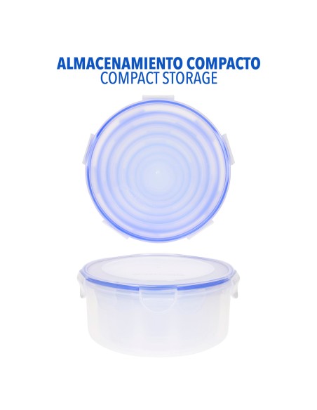 Max Home Pack 7 recipientes herméticos redondos | Distria