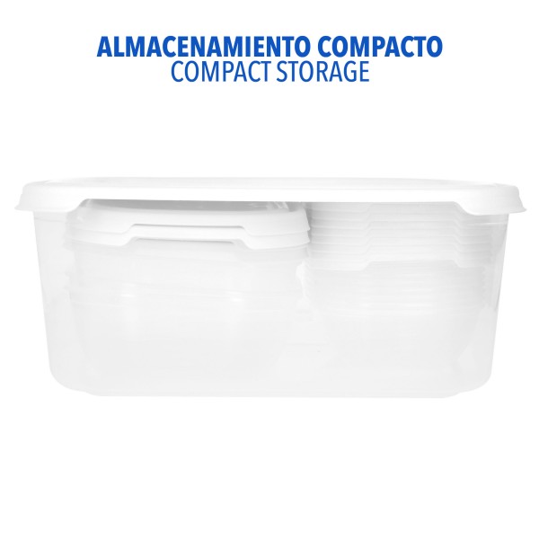Max Home Pack 13 recipientes de plástico | Distria