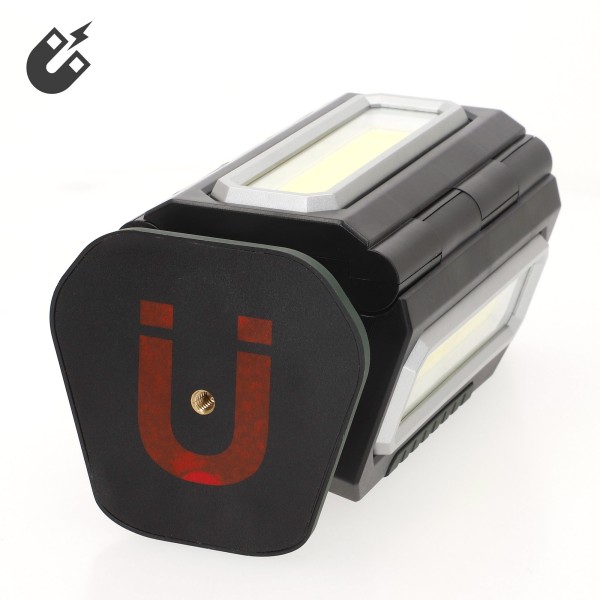 Projetor triplo LED para exterior USB e powerbank 1500 lumens | Distria