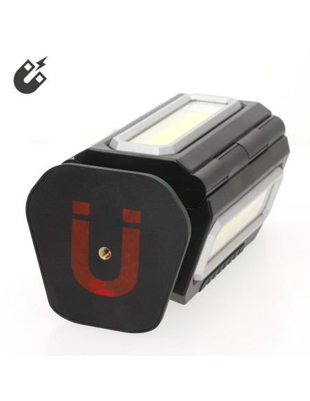 Projetor triplo LED para exterior USB e powerbank 1500 lumens | Distria