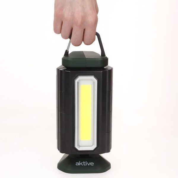 Projetor triplo LED para exterior USB e powerbank 1500 lumens | Distria