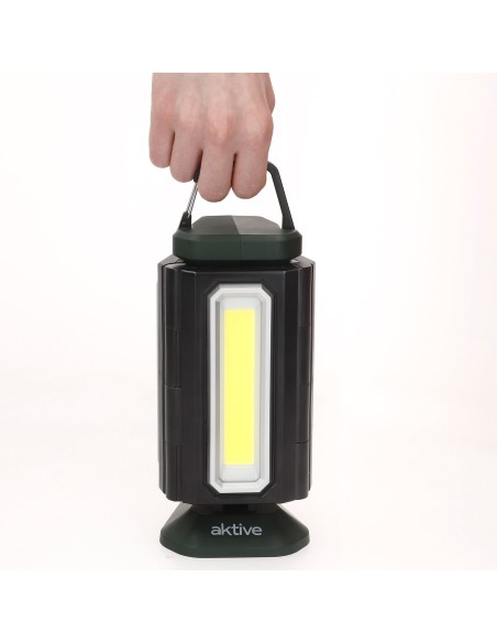 Projetor triplo LED para exterior USB e powerbank 1500 lumens | Distria