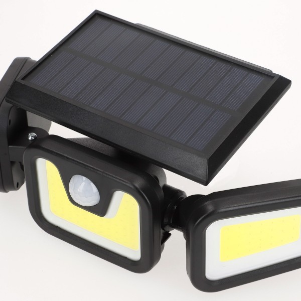 Luz de parede com sensor de movimento LED solar 350 lúmens | Distria