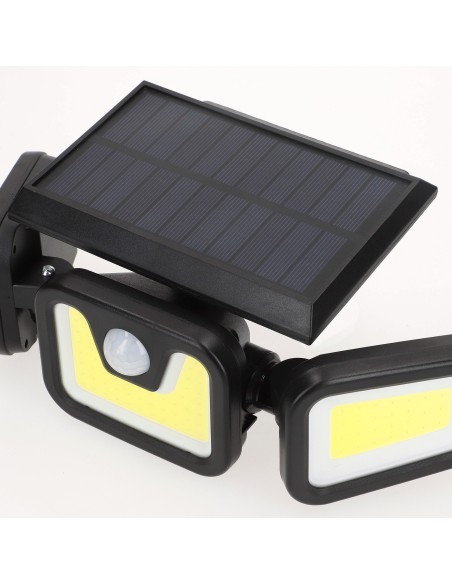 Luz de parede com sensor de movimento LED solar 350 lúmens | Distria