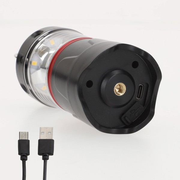 Lanterna USB para tripé LED e powerbank 220 lúmens | Distria