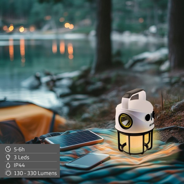 Aktive Lanterna de campismo multifunções USB 330 lúmens | Distria