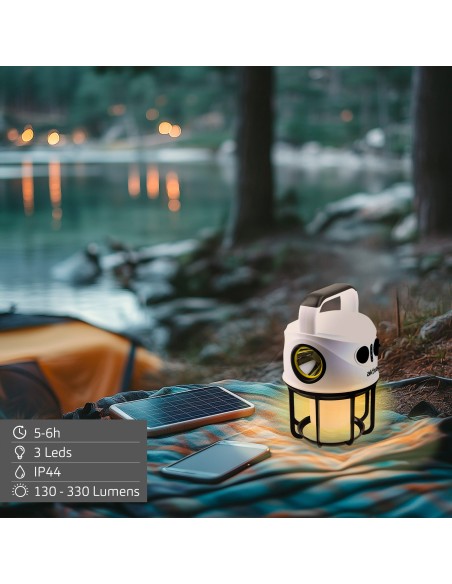 Aktive Lanterna de campismo multifunções USB 330 lúmens | Distria