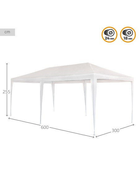 Gazebo de jardim extra grande Jardim Aktive | Distria