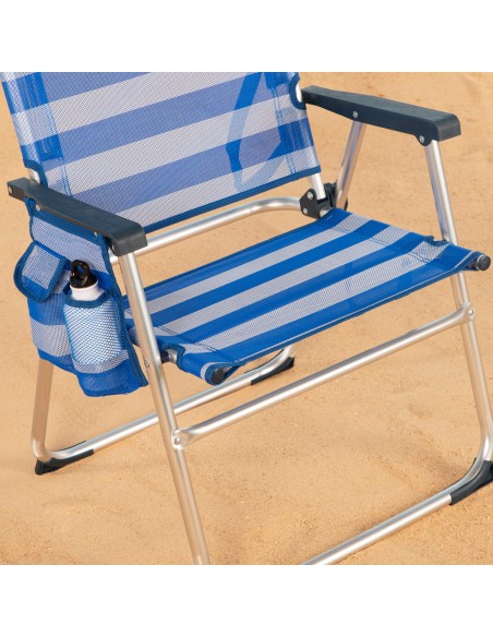 Cadeira de praia dobrável listrada - Cadeira de praia | Distria