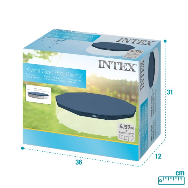 Cobertura para piscina metálica 457cm | Loja Oficial Intex