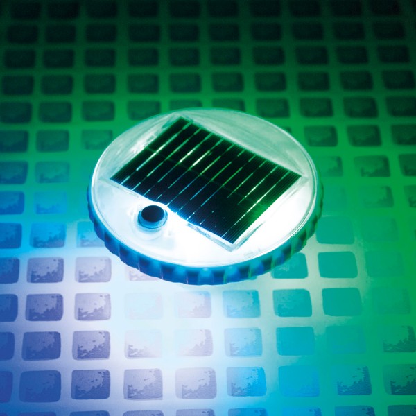 Luz LED flutuante carregamento solar para piscinas | IDistria