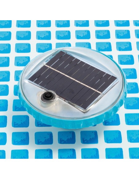 Luz LED flutuante carregamento solar para piscinas | IDistria