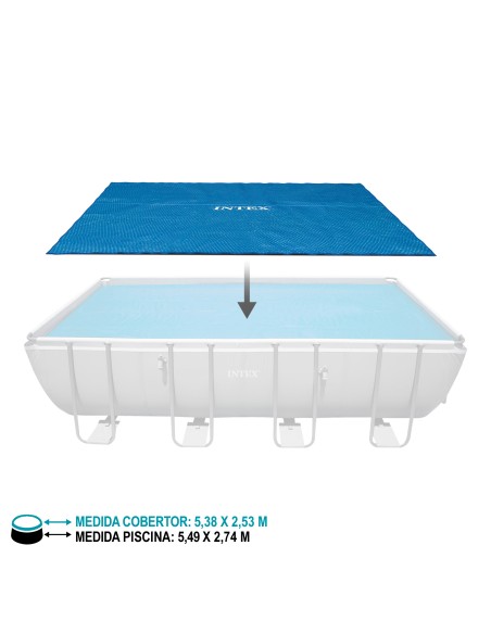 Cobertura solar para piscina INTEX 549 x 274 cm | Distria