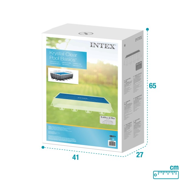 Cobertura solar para piscina INTEX 549 x 274 cm | Distria