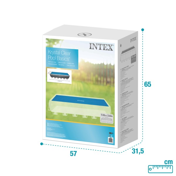 Cobertura de piscina solar INTEX 732 x 366 cm | Distria