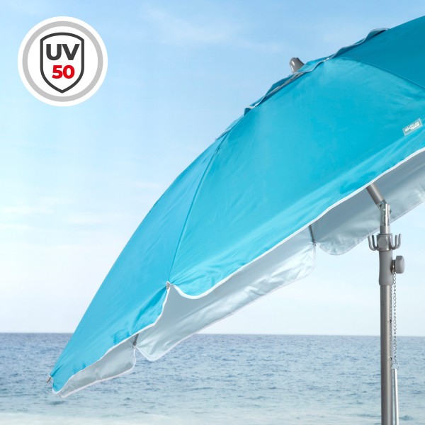 Guarda-sol de praia grande com mesa | Distria