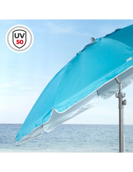 Guarda-sol de praia grande com mesa | Distria