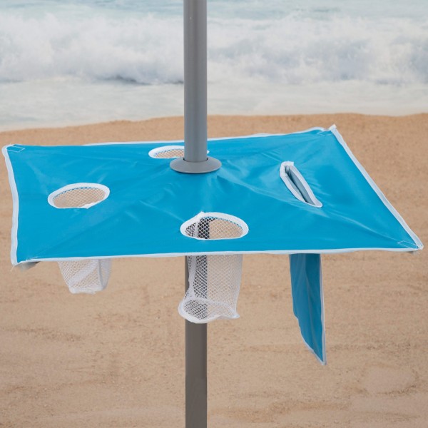 Guarda-sol de praia grande com mesa | Distria