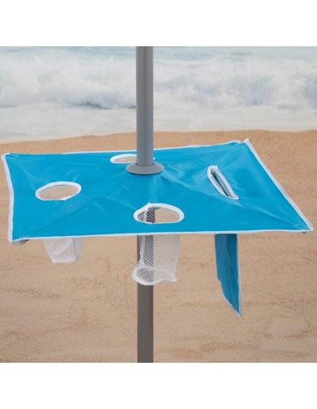 Guarda-sol de praia grande com mesa | Distria