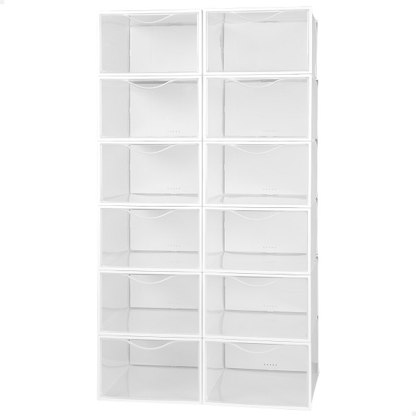 Embalagem de 12 caixas de sapatos transparentes Max Home | Distria