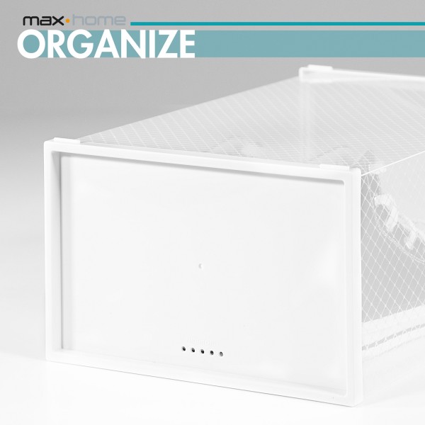 Embalagem de 12 caixas de sapatos transparentes Max Home | Distria