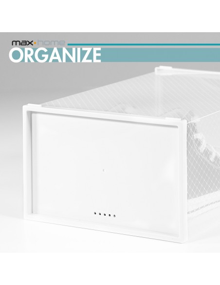 Conjunto de 6 caixas de sapatos transparentes Max Home | Distria