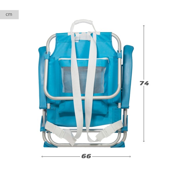Cadeira dobrável para transporte estilo mochila | Distria