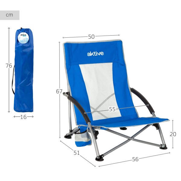 Cadeira de praia dobrável de tecido | Distria
