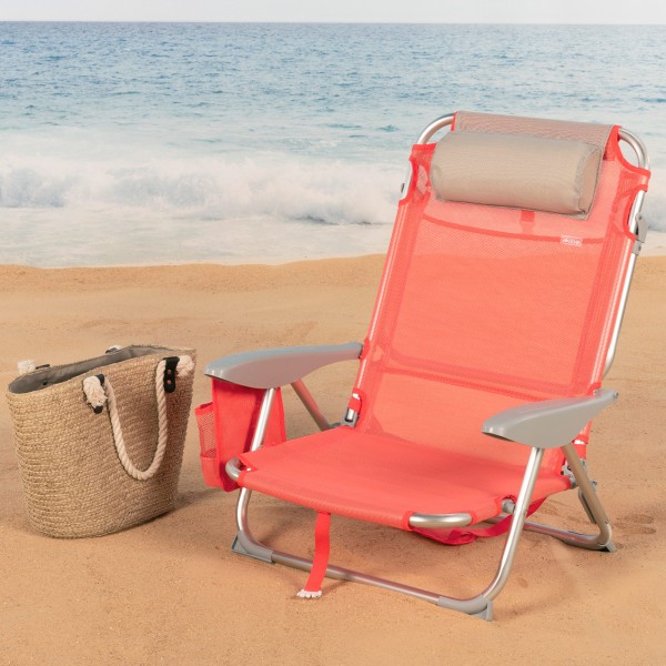 Cadeira dobrável coral multiposições - Cadeiras de praia | Distria