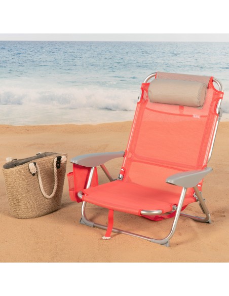 Cadeira dobrável coral multiposições - Cadeiras de praia | Distria
