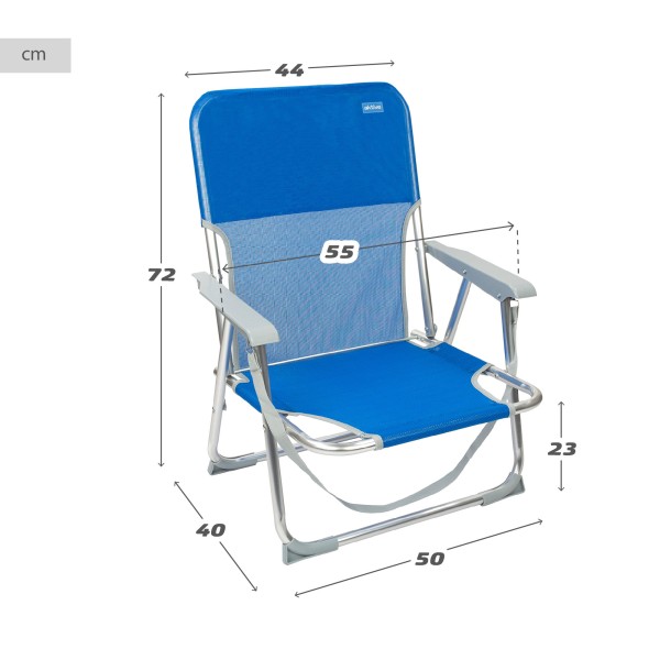 Comprar cadeira praia fixa dobrável | Distria
