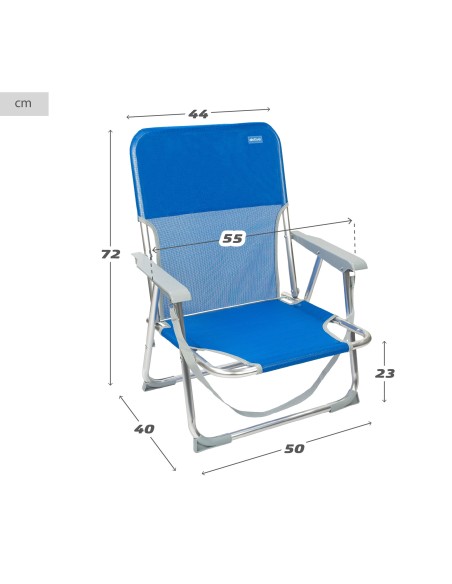 Comprar cadeira praia fixa dobrável | Distria