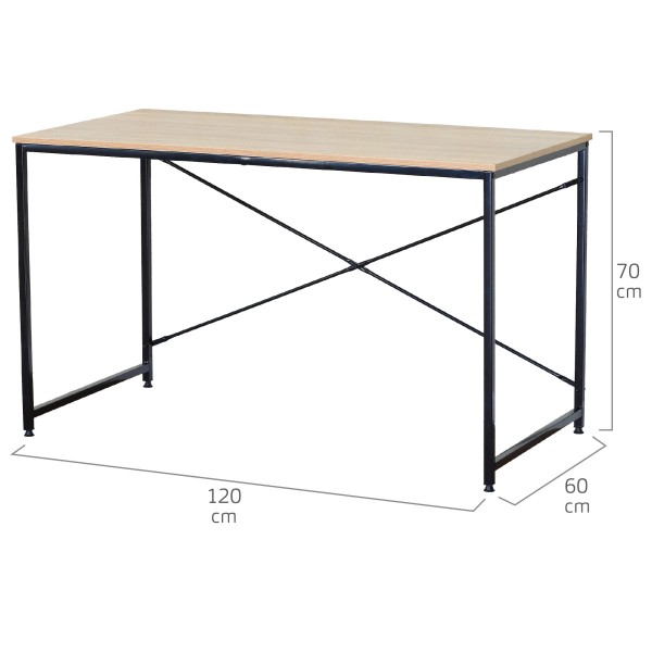 Secretária industrial Max Home 120x60x70 cm | Distria
