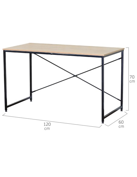 Secretária industrial Max Home 120x60x70 cm | Distria